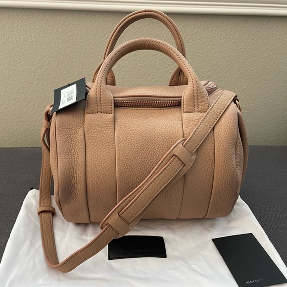 Alexander Wang NWT Rocco in Truffle leather with Rose Gold hardware - Picture 2 of 7